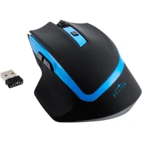 Мышь Oklick 630LW Wireless Optical Mouse (черный/голубой) фото 3